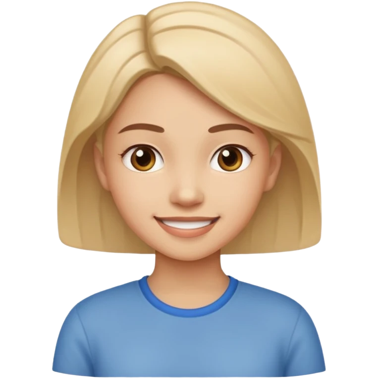 Responsibility for one's decisions and determination in the image of a smiling girl emoji