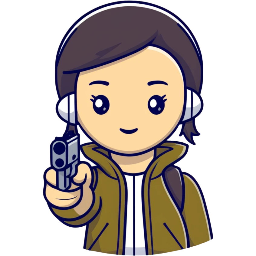 Girl with a gun to her head emoji