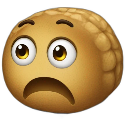 Peanut sad at school emoji