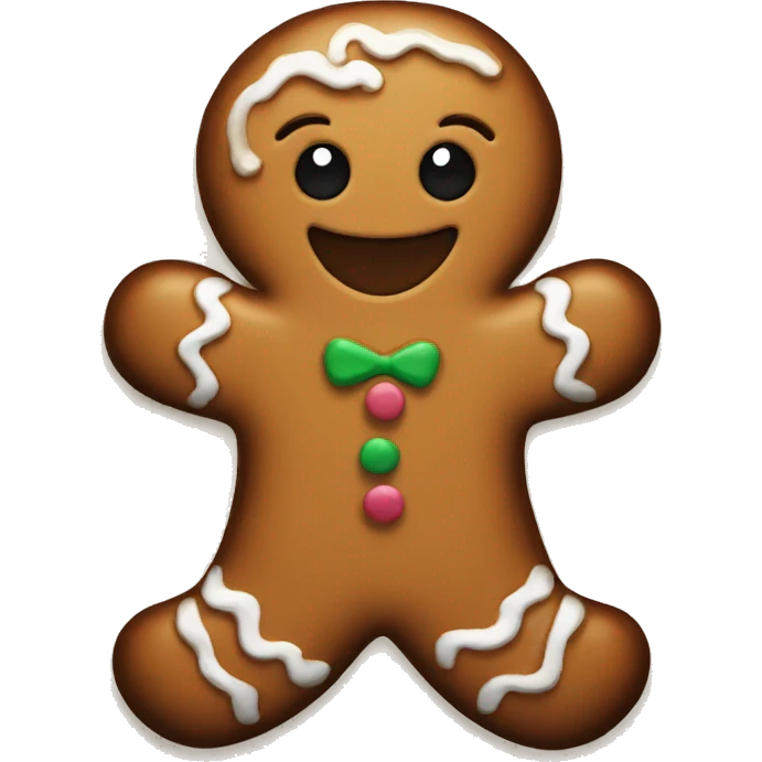 Gingerbread man emoji