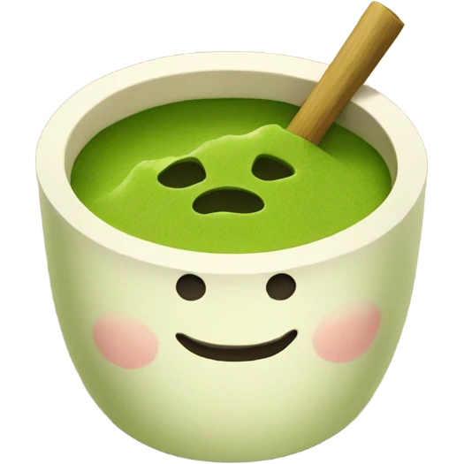 matcha in a handmade cup emoji