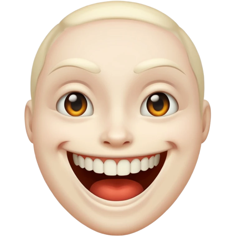 scary wide smile emoji