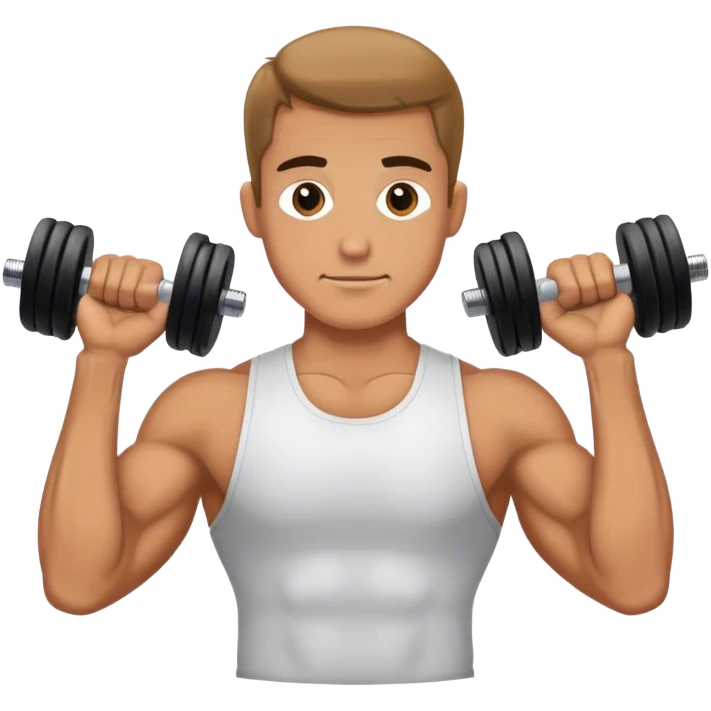 man weighted wrist curl emoji