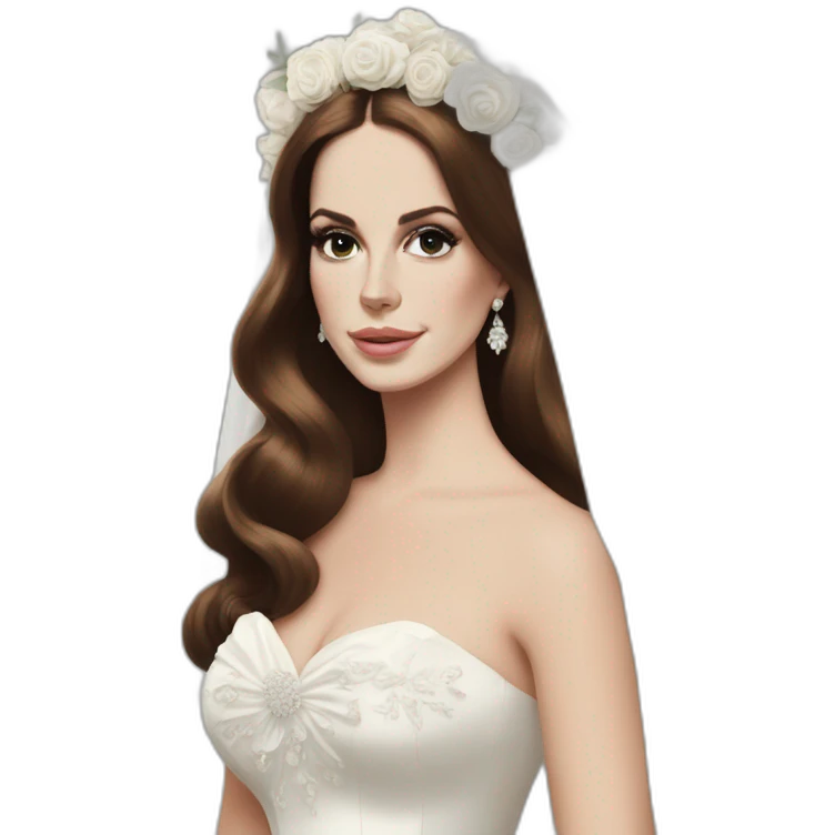 Lana del rey en mariée emoji
