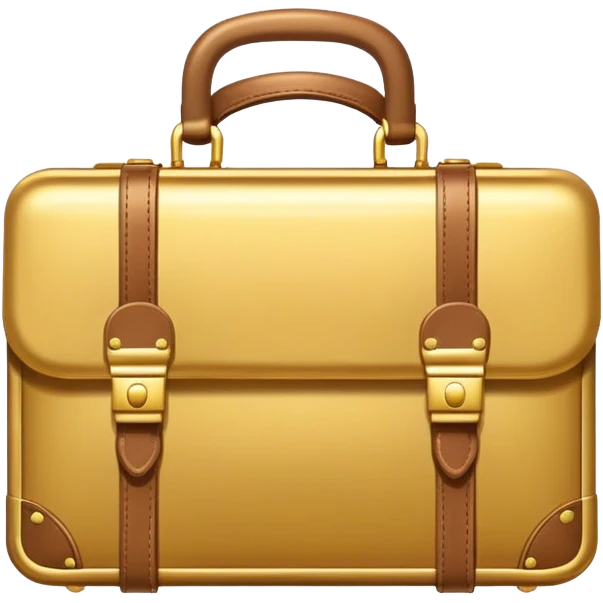 gold briefcase emoji