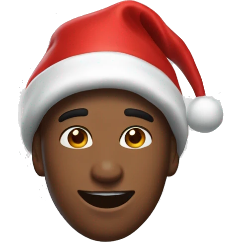  spider-man wears santa claus hat emoji