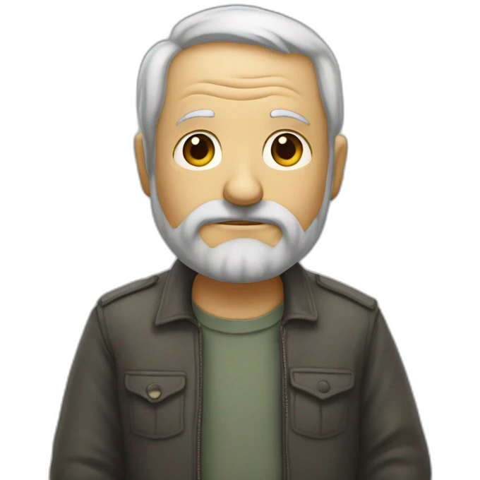Solitude d'un sénior  emoji