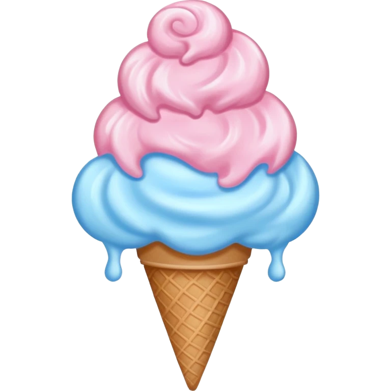 ice creams cotton candy emoji