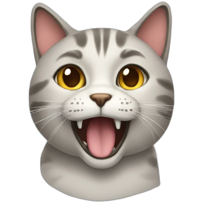 cat saying no emoji
