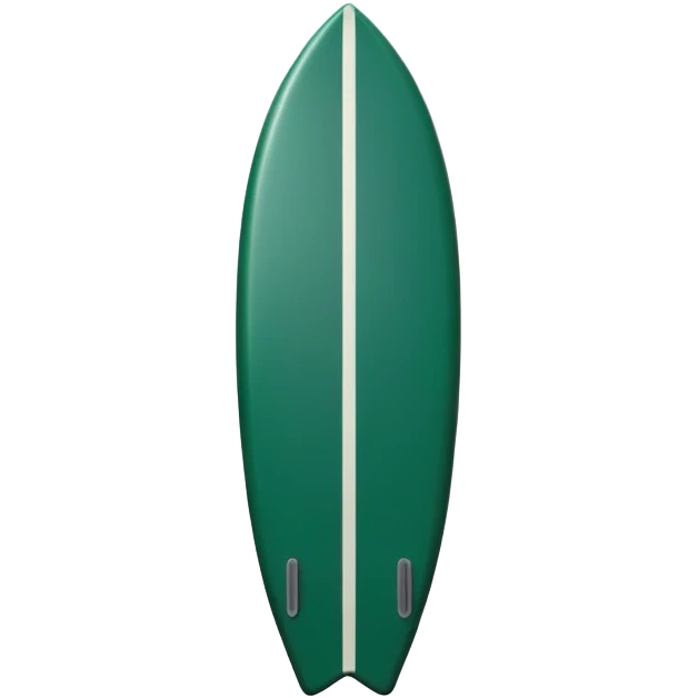 dark green surfboard emoji