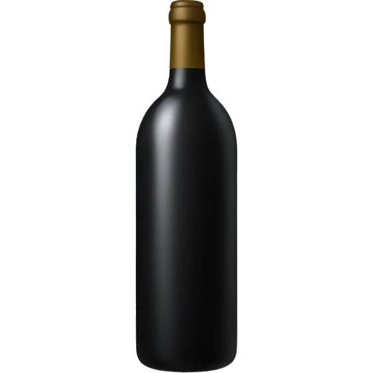 Wine bottle black  emoji