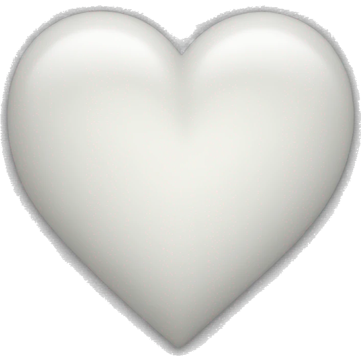 White heart for love emoji