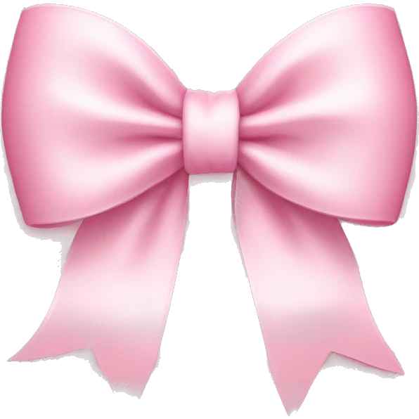 light pink bow emoji