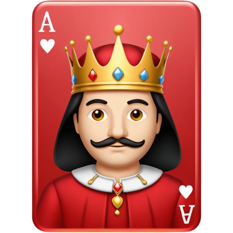 Solitaire card king emoji