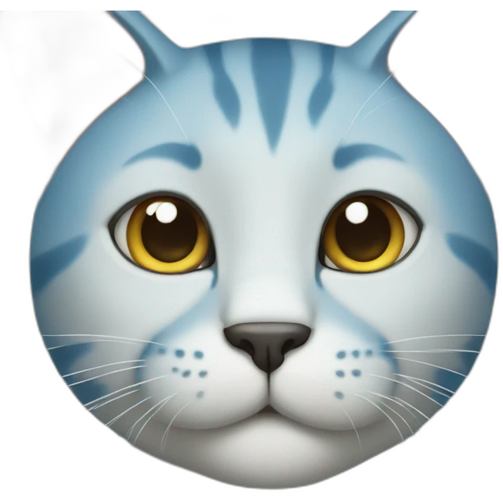 Blue cat emoji