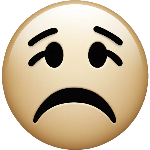 Embarrassed face emoji