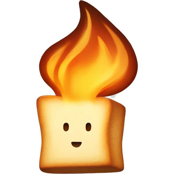 Toasted marshmallow emoji