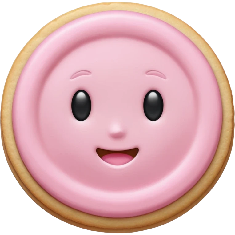 very light pink sugar cookie emoji