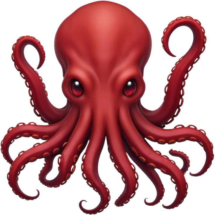 DarkRed The Mind Flayer without face emoji