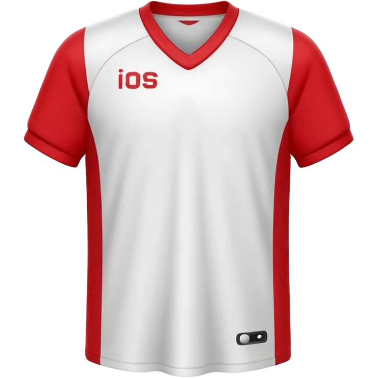 red and white jersey emoji