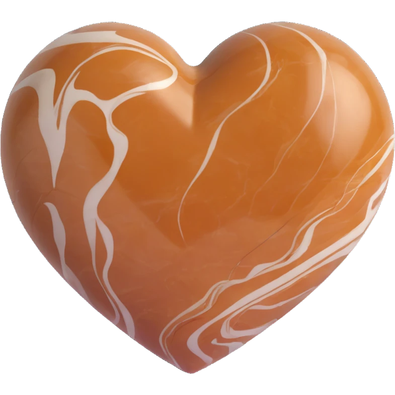 marble brown heart emoji