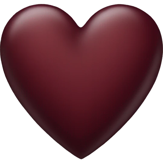 maroon heart emoji