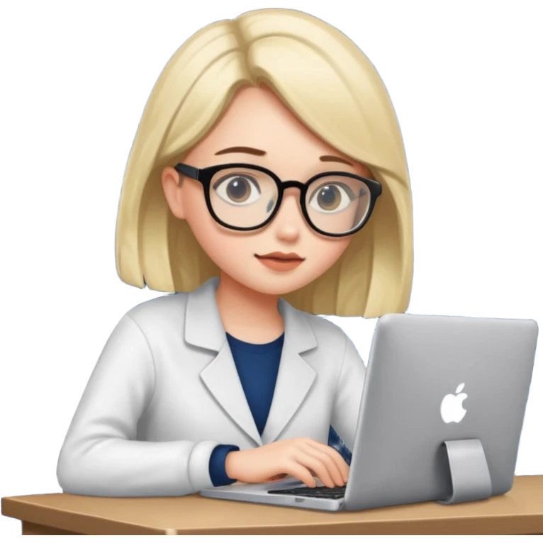 a girl coding with her computer at night emoji