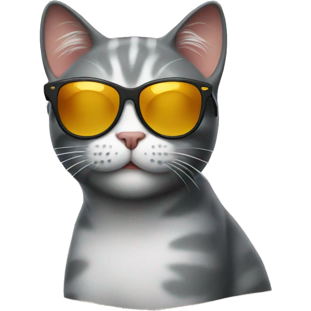 Cat with sunglasses emoji