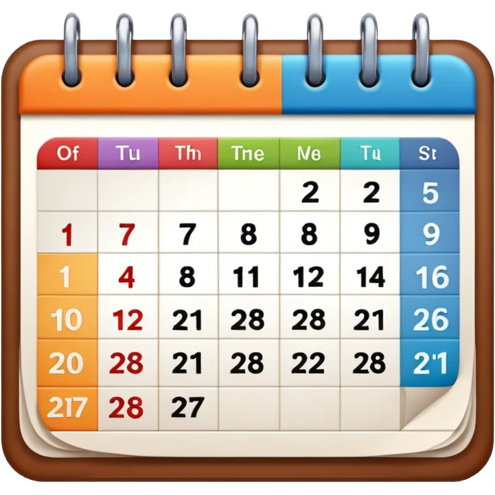 calendar emoji