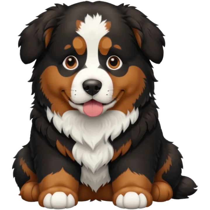 Bernise mountain dog emoji