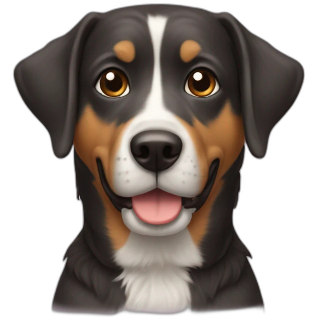 chien avec obergine emoji