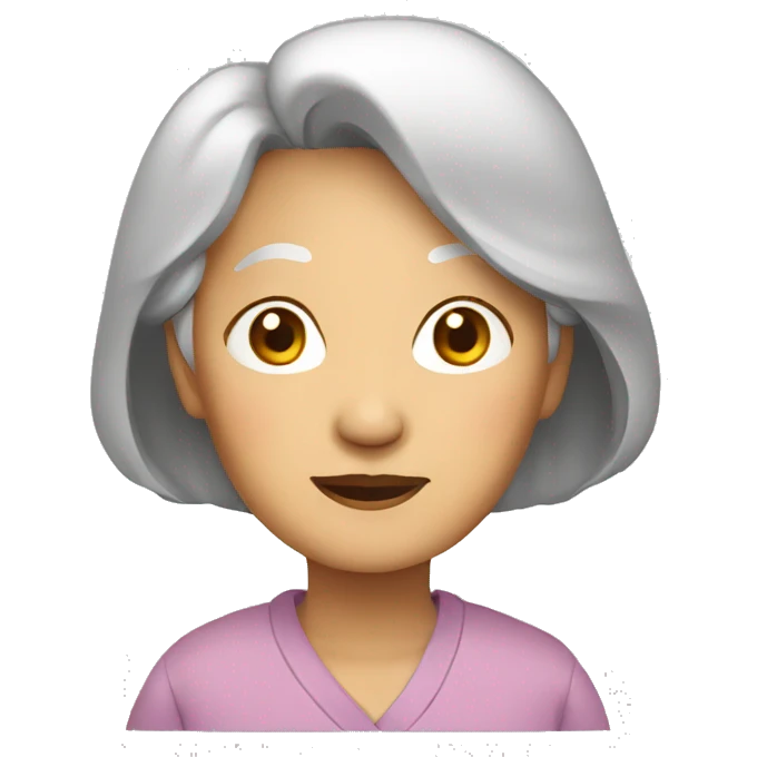 Asian old woman emoji