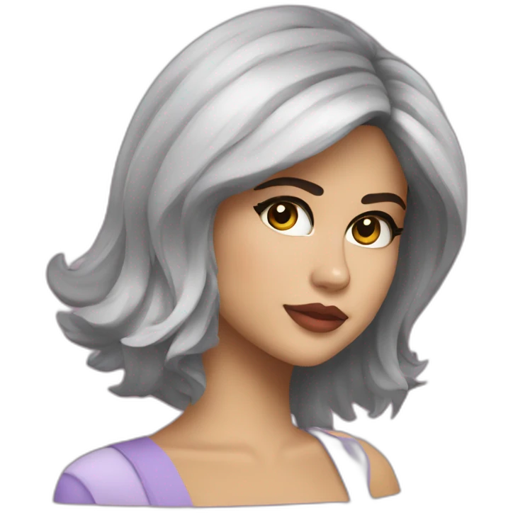 selena gomez with halo emoji