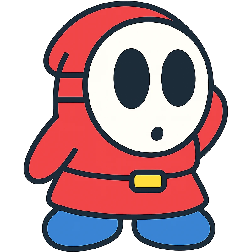 shy guy character emoji