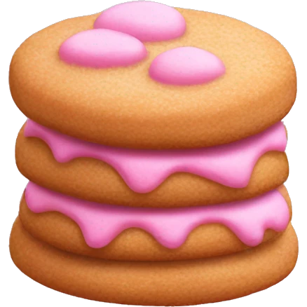 pink sugar snickerdoodle cookie  emoji