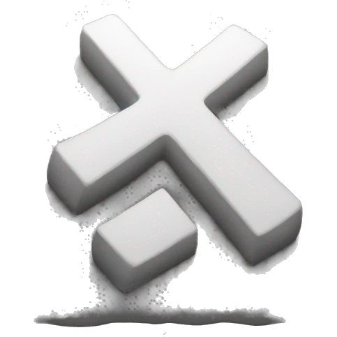 3d plus sign monotone  emoji
