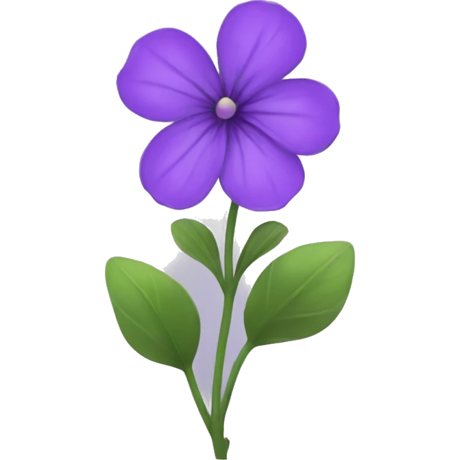 violet flower emoji
