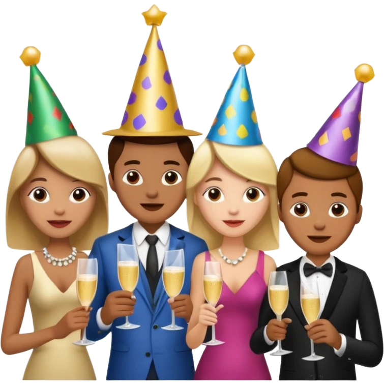 Champagne celebration big party emoji