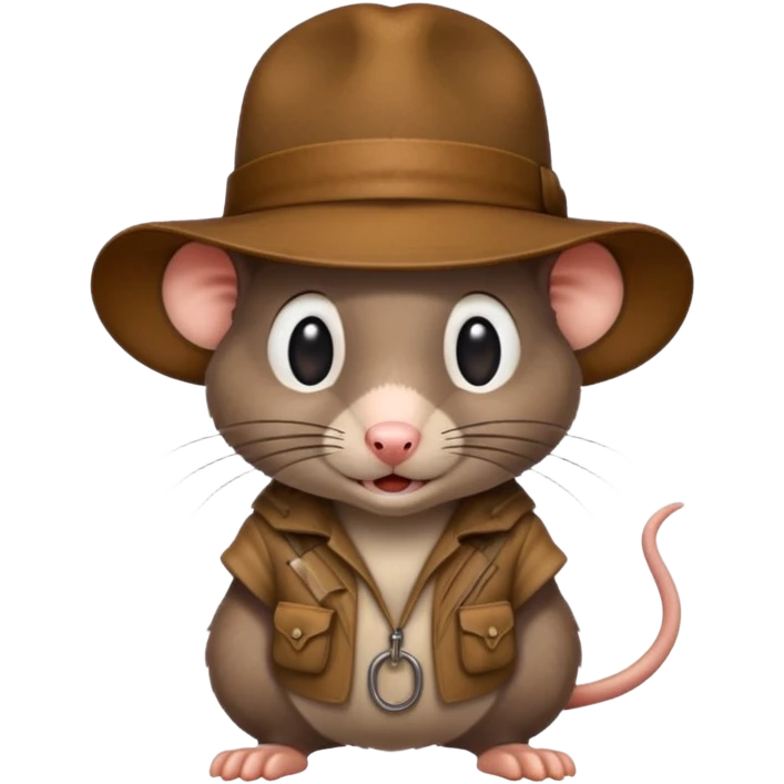 🐀 wearing Indiana jones hat emoji