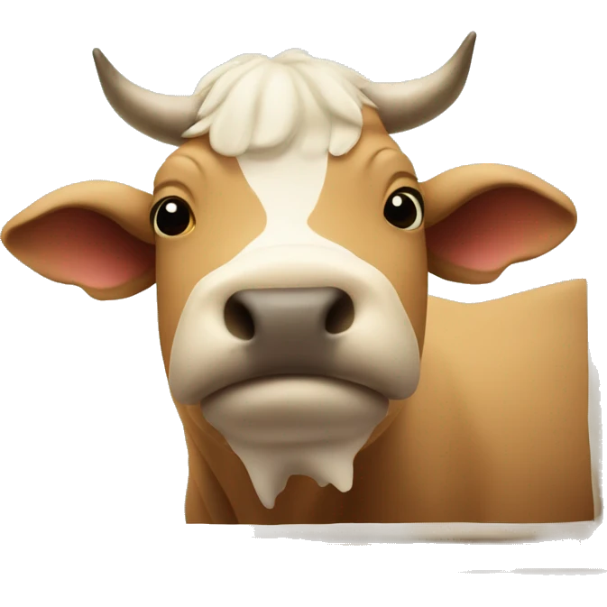 photo frame with picture of  an ox emoji