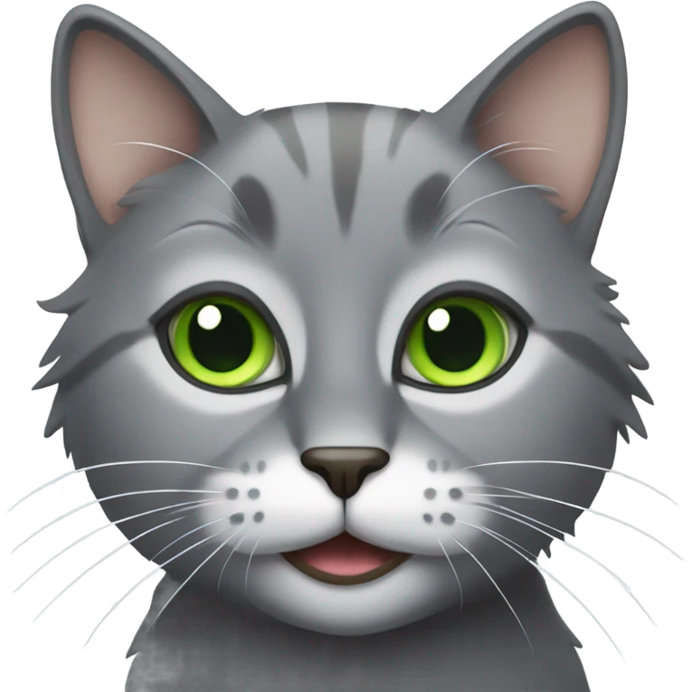 Grey cat  emoji