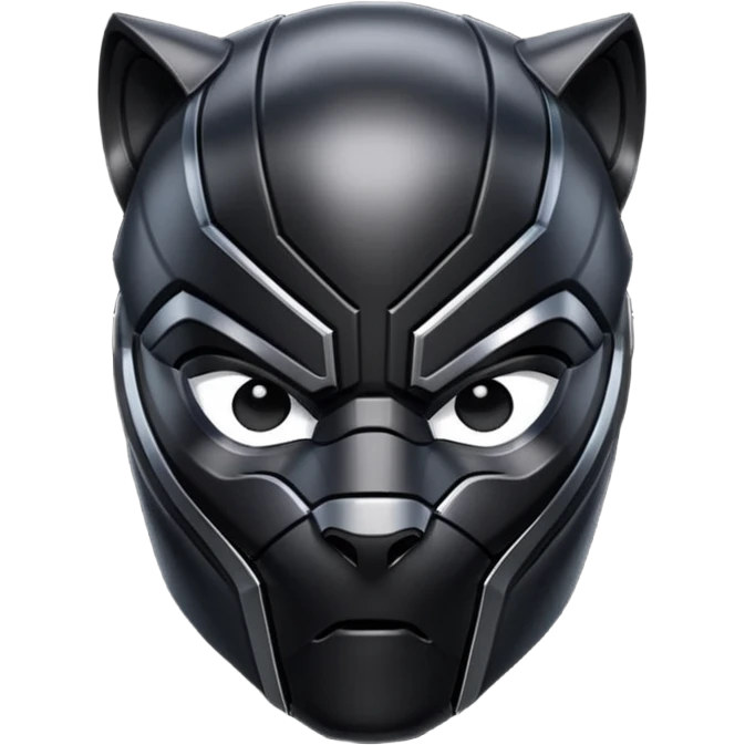 Black panther helmet emoji