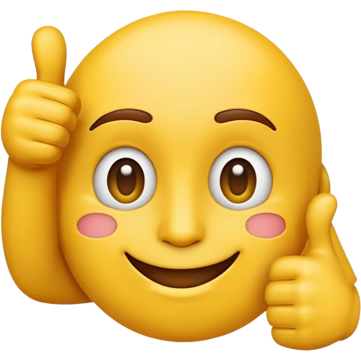 no worries emoji, calm face with a thumbs up emoji