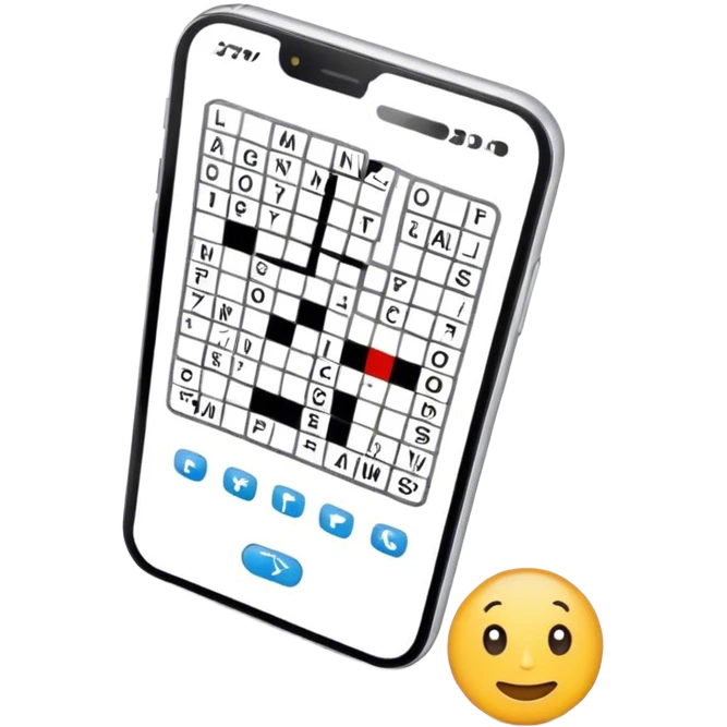 Crosswords in phone emoji