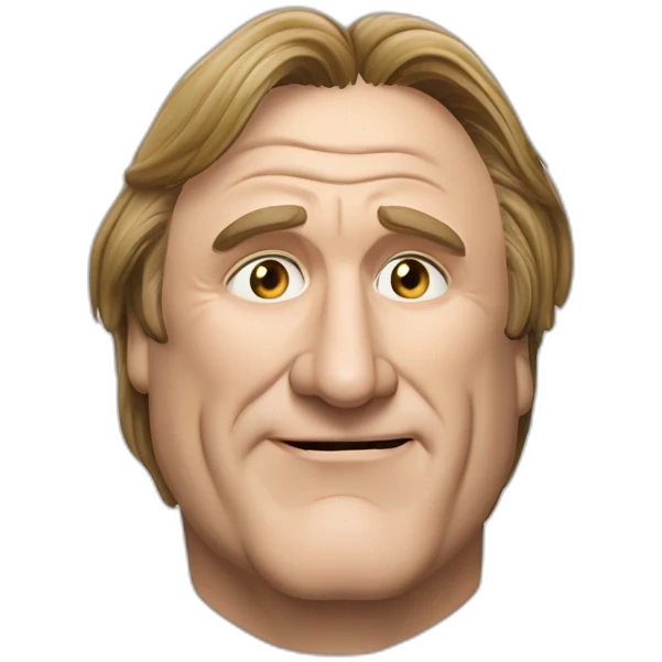 Gérard Depardieu qui fume de la weed emoji