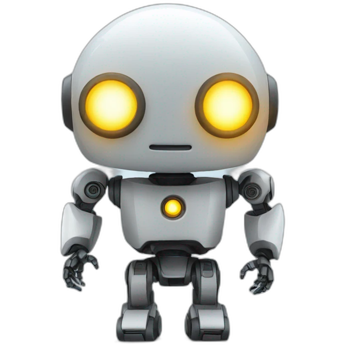 ki robot with a light emoji