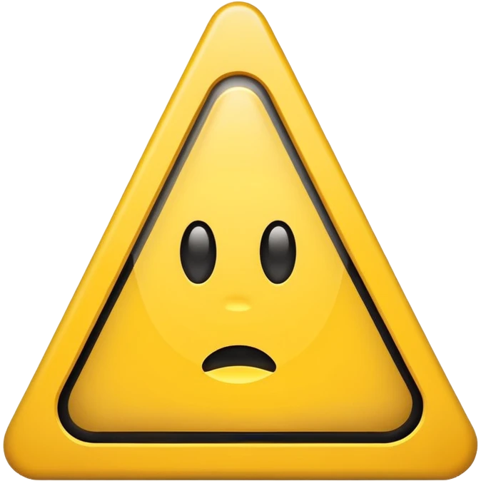 yellow triangle with ! sign inside emoji