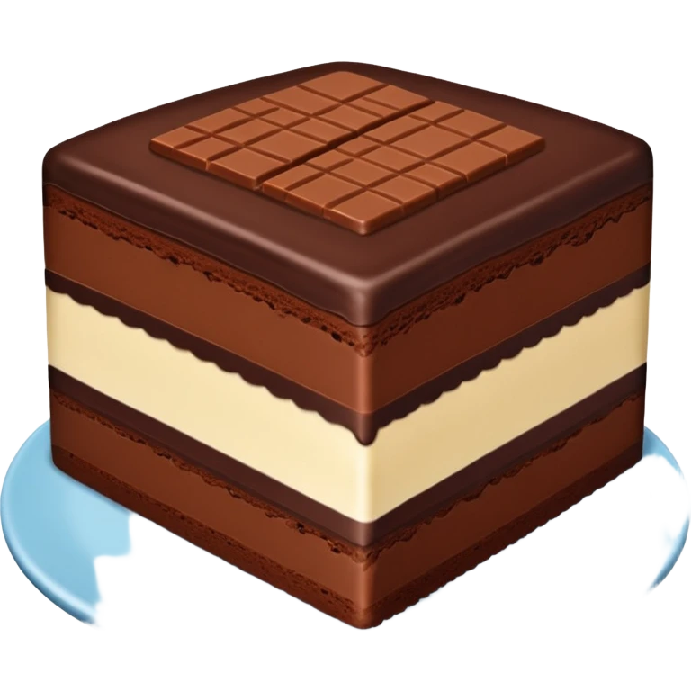 Chocolate slice cake emoji