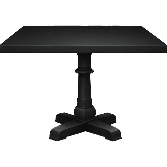 Black square table emoji