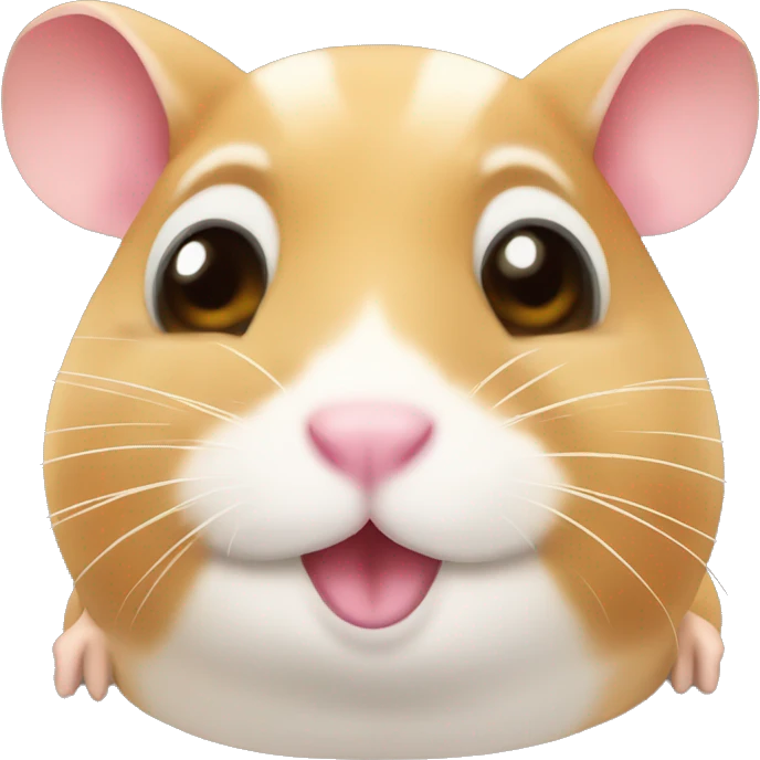 Hamster mewing emoji